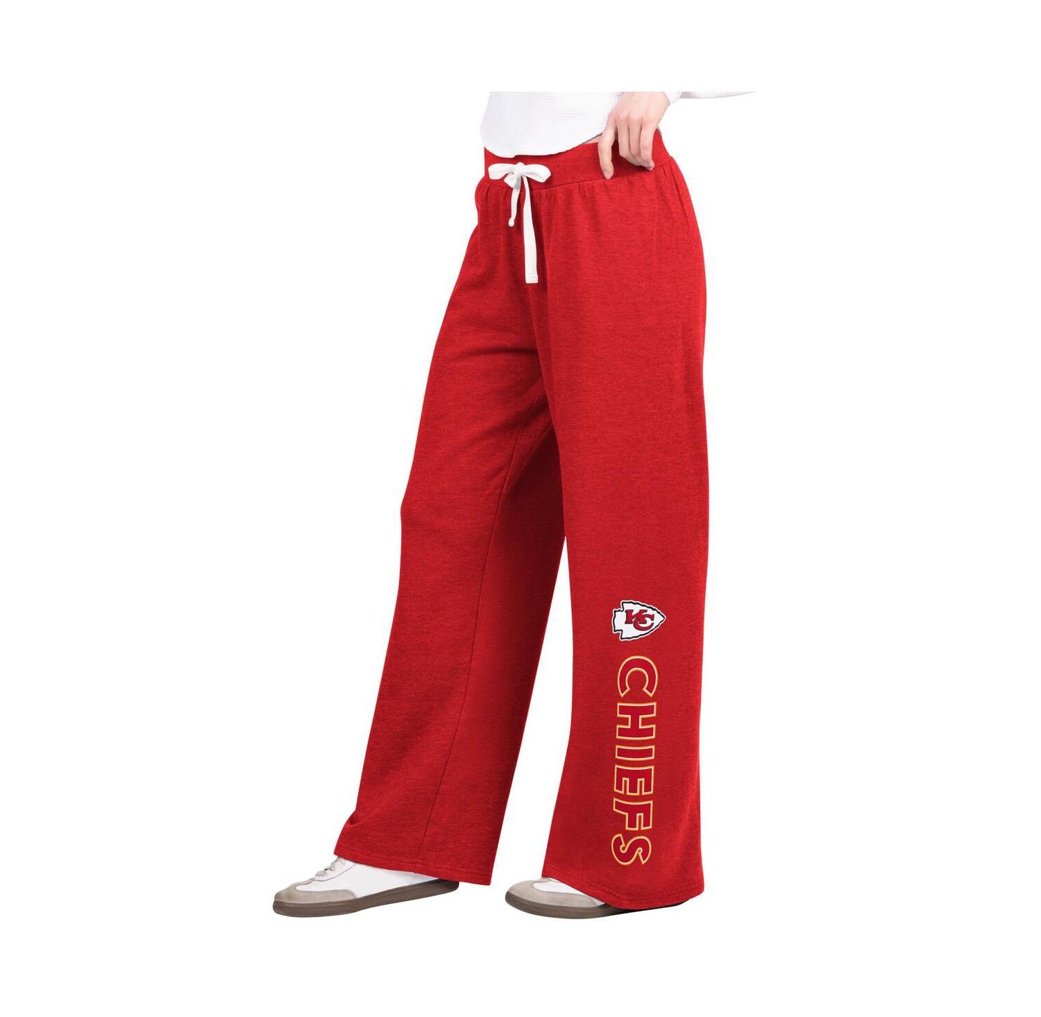 Women's Red Kansas City Chiefs Field Wide Leg Sweatpants