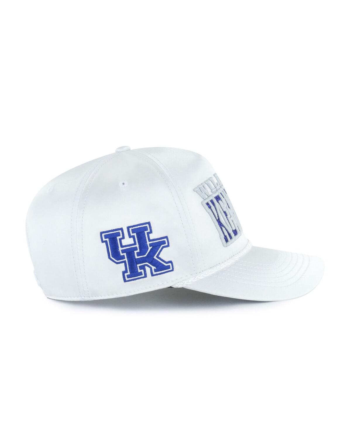 47 Brand Women's White Kentucky Wildcats Outspoken Hitch Adjustable Hat In Burgundy