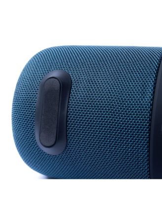 Portable Bluetooth Speaker 14W IPX6 in Rugged Style with RGB Lights FM Radio and TWS for Pairing Blue