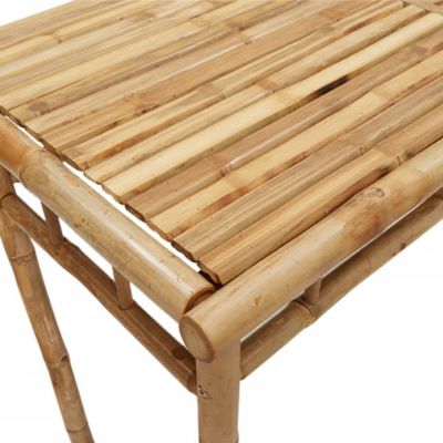 Dining Table Natural Bamboo Bamboo Medium Durable