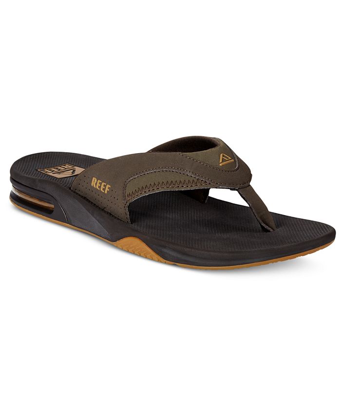 Grondig Kwelling Parasiet REEF Men's Fanning Thong Sandals with Bottle Opener - Macy's