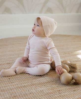 Baby Print Embroidered Footie