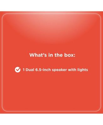 Dual 6.5-inch Tower PA Party Speaker with Lights