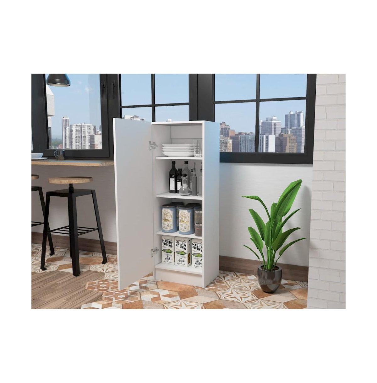 Tuhome Belleria Pantry White Mdf