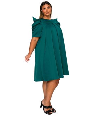 Women's Plus Size Zaya Pleated Swing Dress