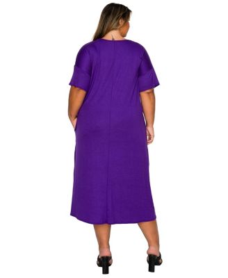 Plus Size Olivia Pocket Midi Dress