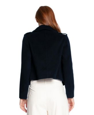 Women's Love Me Now Wool Blend Military Style Coat