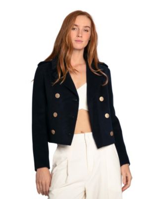 Belle & Bloom Women's Love Me Now Wool Blend Military Style Coat