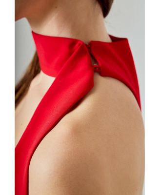 Women's A-Line Choker Tie Top