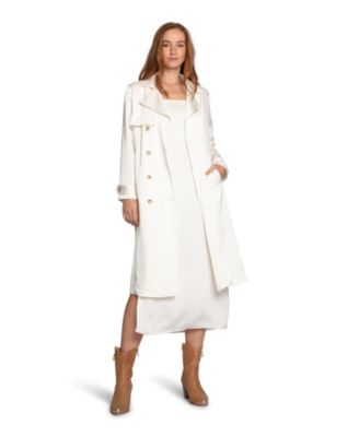 Women's Love Language Satin Trench