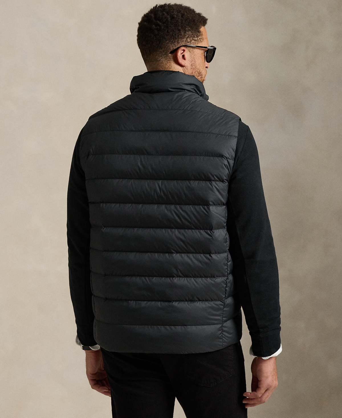 Polo Ralph Lauren Men's Big & Tall Quilted Vest Jacket In Black