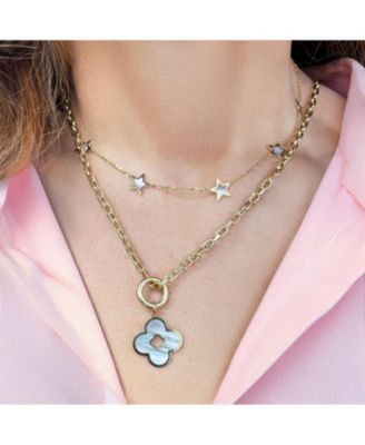 Round Gold Charm Holder 14K Gold - 13 millimeters