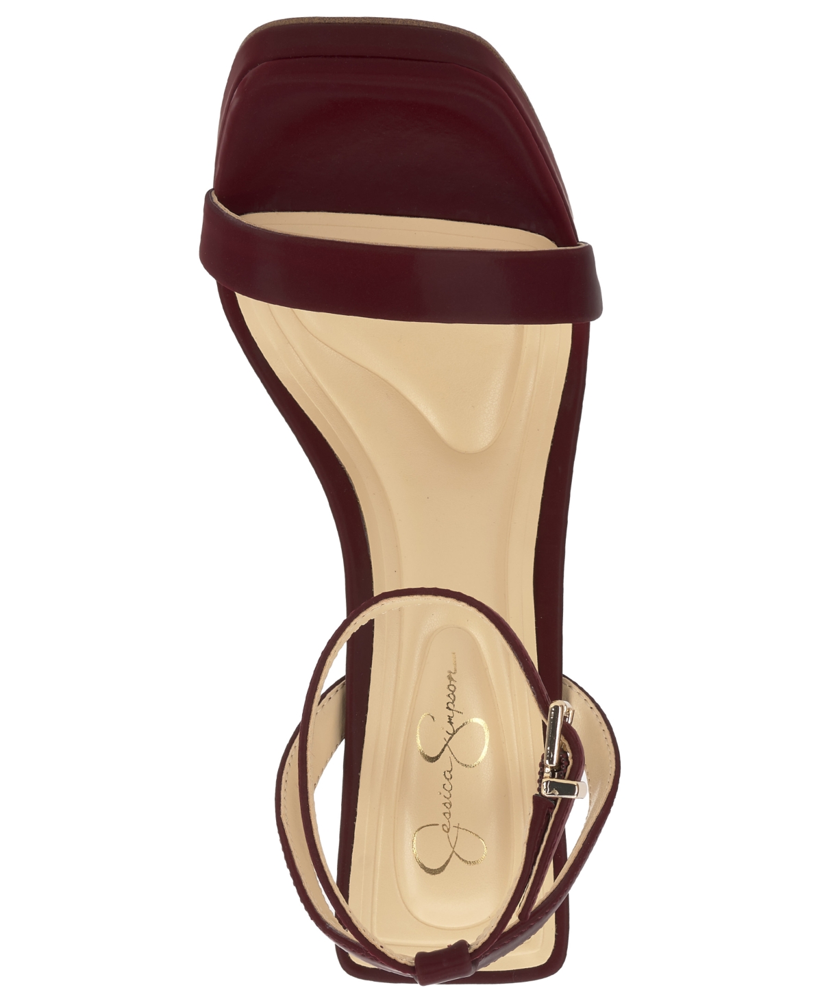 Jessica Simpson Adonia Ankle Strap Platform Sandal In Red