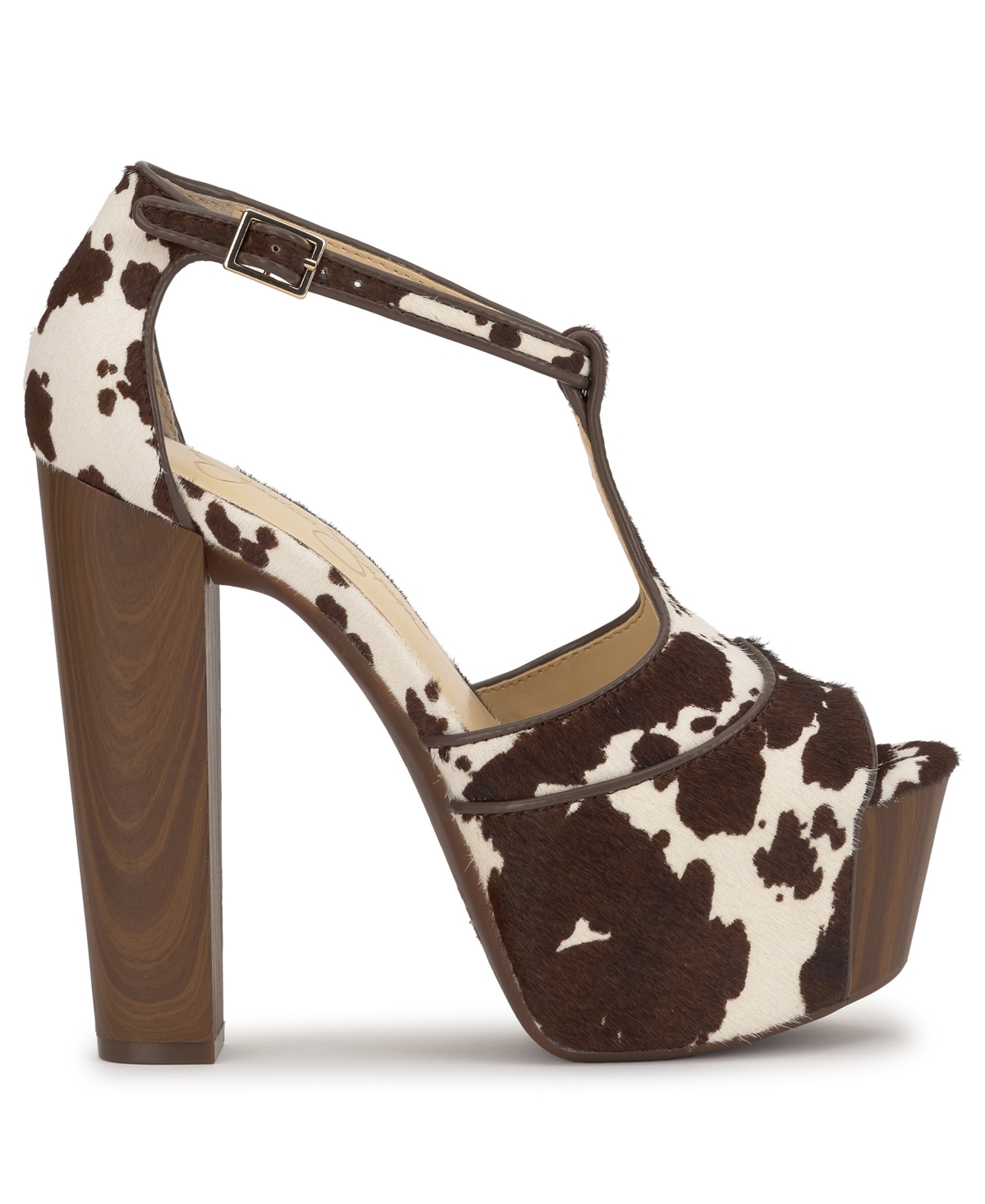 Jessica Simpson Dany Ankle Strap Peep Toe Platform Sandal In Brown