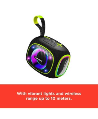 10W Mini Bluetooth Portable Speaker IPX5 Splashproof With FM Radio Black and Green