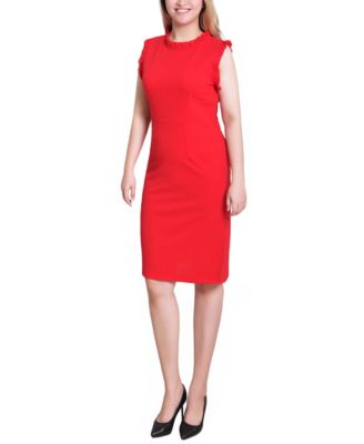 Women's Sleeveless Ruffle Detail Dress