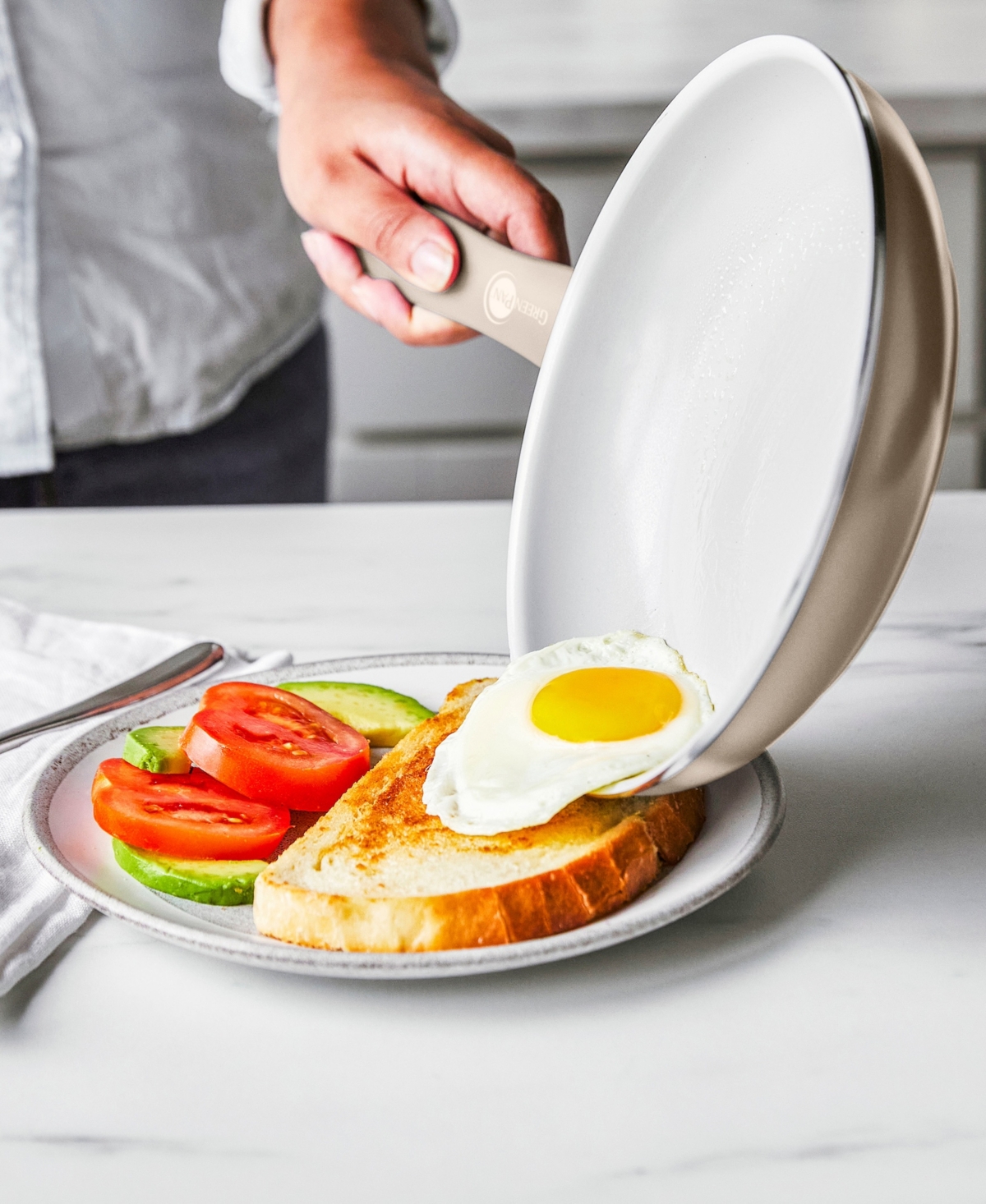 GreenPan Dover Ceramic Nonstick 7" Frypan with Spatula