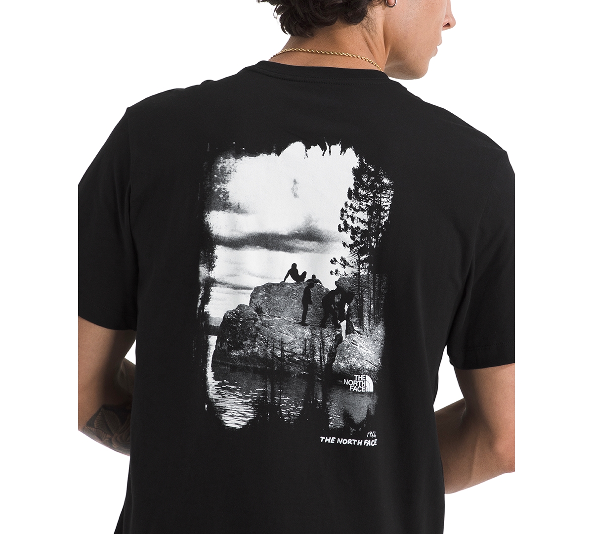 The North Face Men's Evolution Nature Exposure Short Sleeve Graphic T-shirt In Black