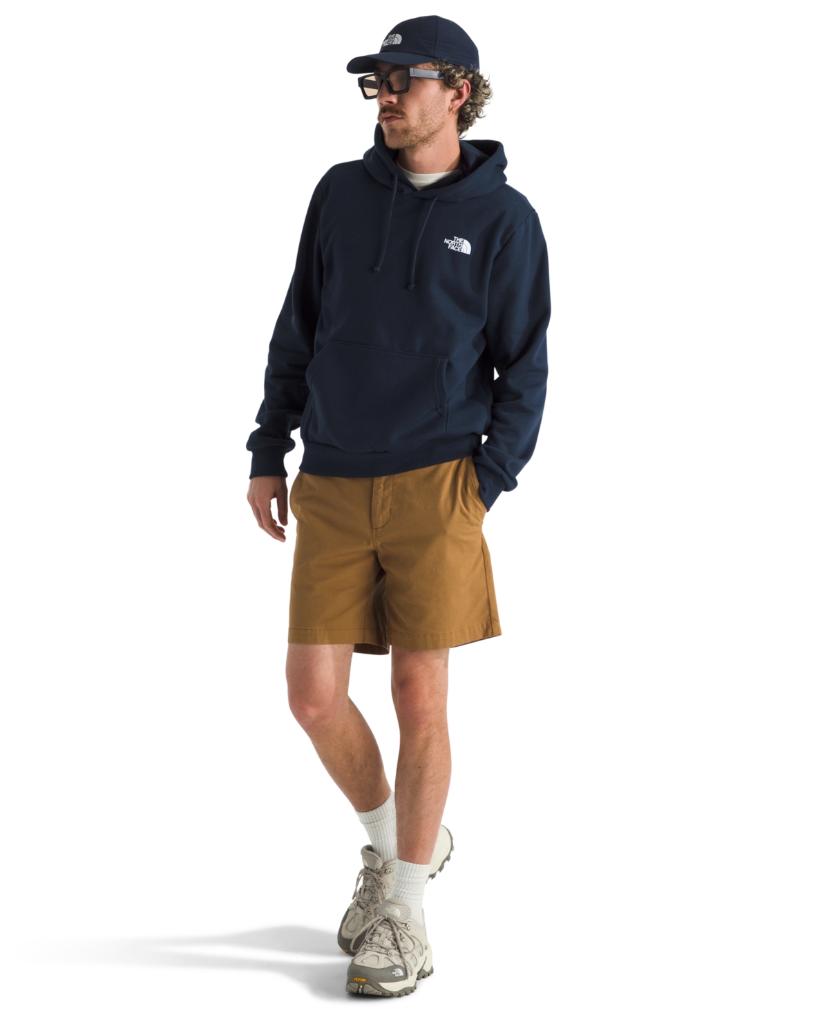 The North Face Men's Evolution Box Never Stop Exploring Hoodie In Blue
