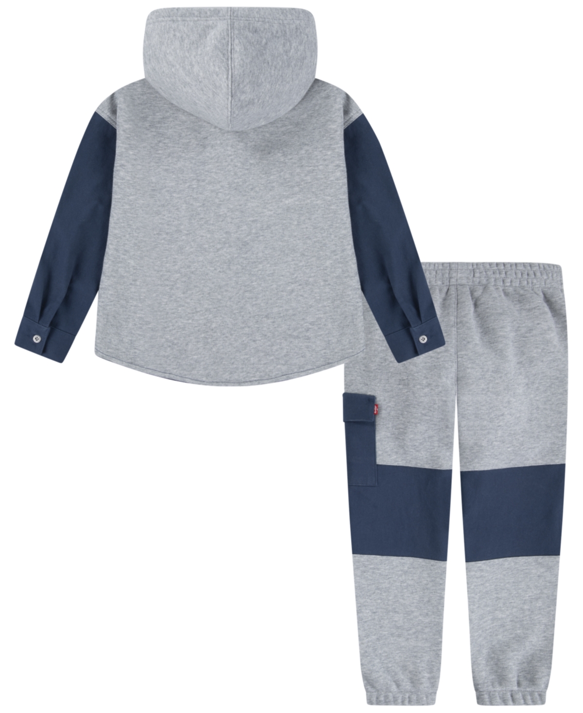 Levi's Boys 4-7 2-piece Hooded Shacket Top And Jogger Pants Set In Multi