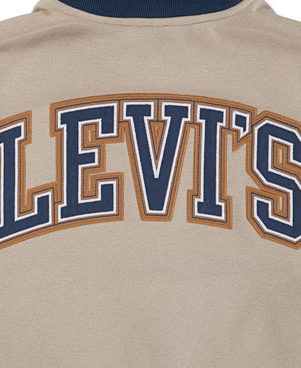 Levi's Boys 8-20 Varsity Bomber Full Zip Jacket In Nude
