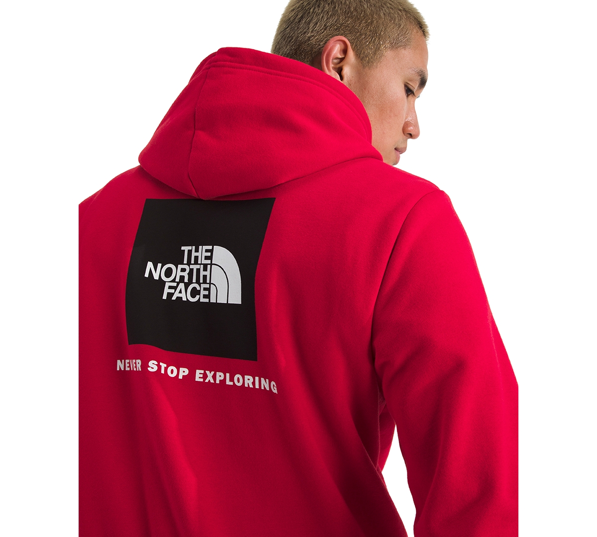 The North Face Men's Evolution Box Never Stop Exploring Hoodie In Red