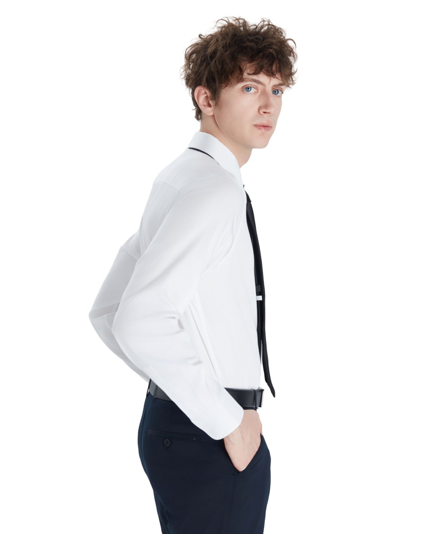 Men's Sateen Solid Dress Shirt