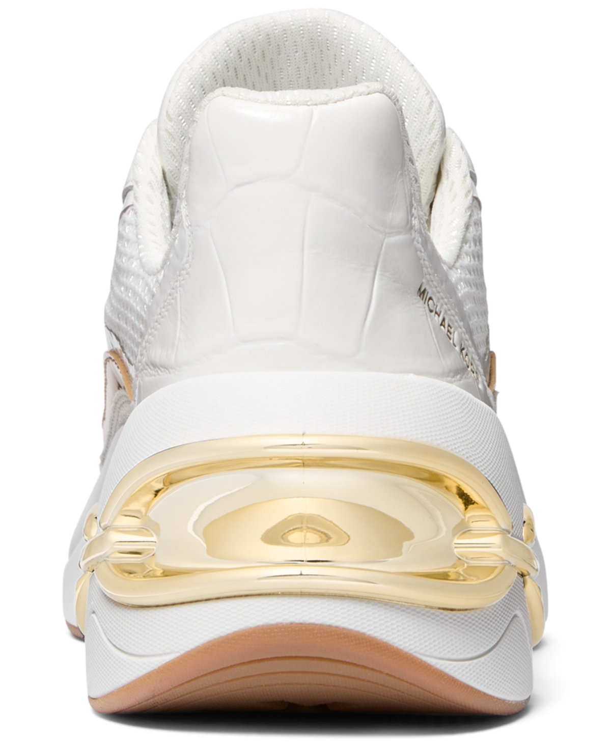 Michael Kors Toni Mixed-media Trainer In White