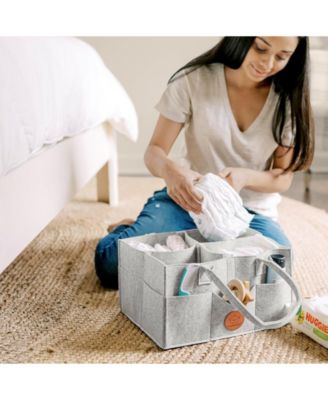 Original Baby Diaper Caddy Organizer, Large Storage Caddy Organizer for Nursery, Changing Table