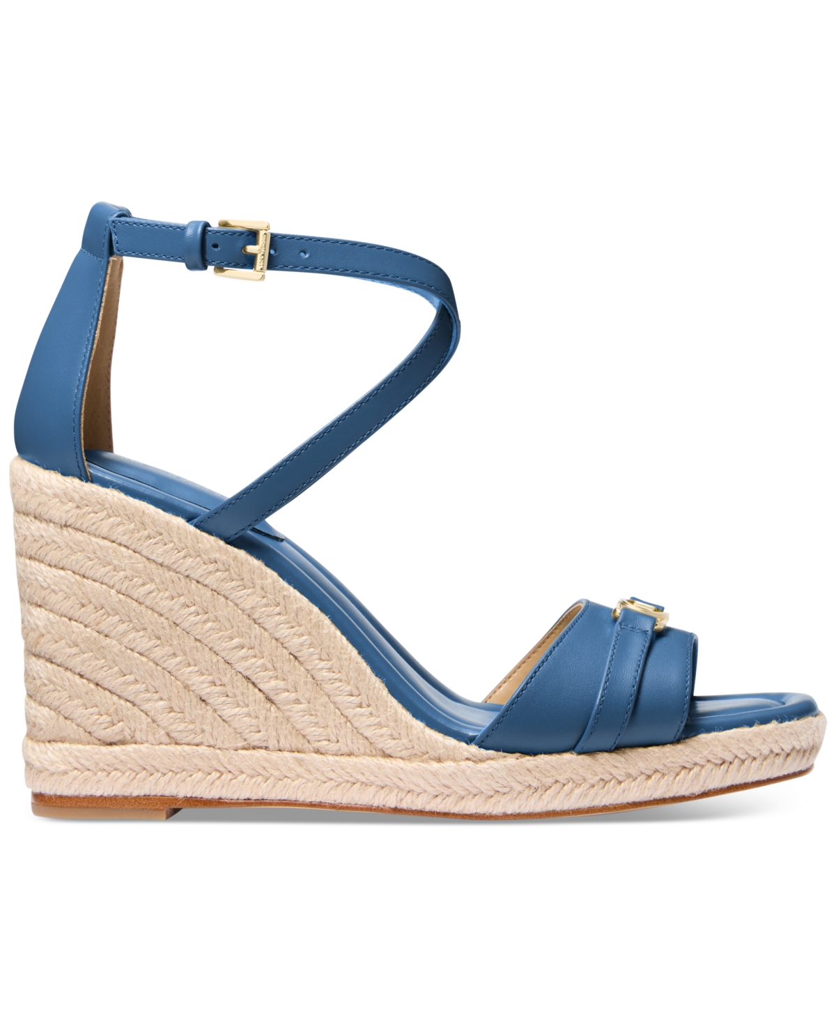 Michael Kors Michael  Women's Mandy Wedge Sandals In Blue