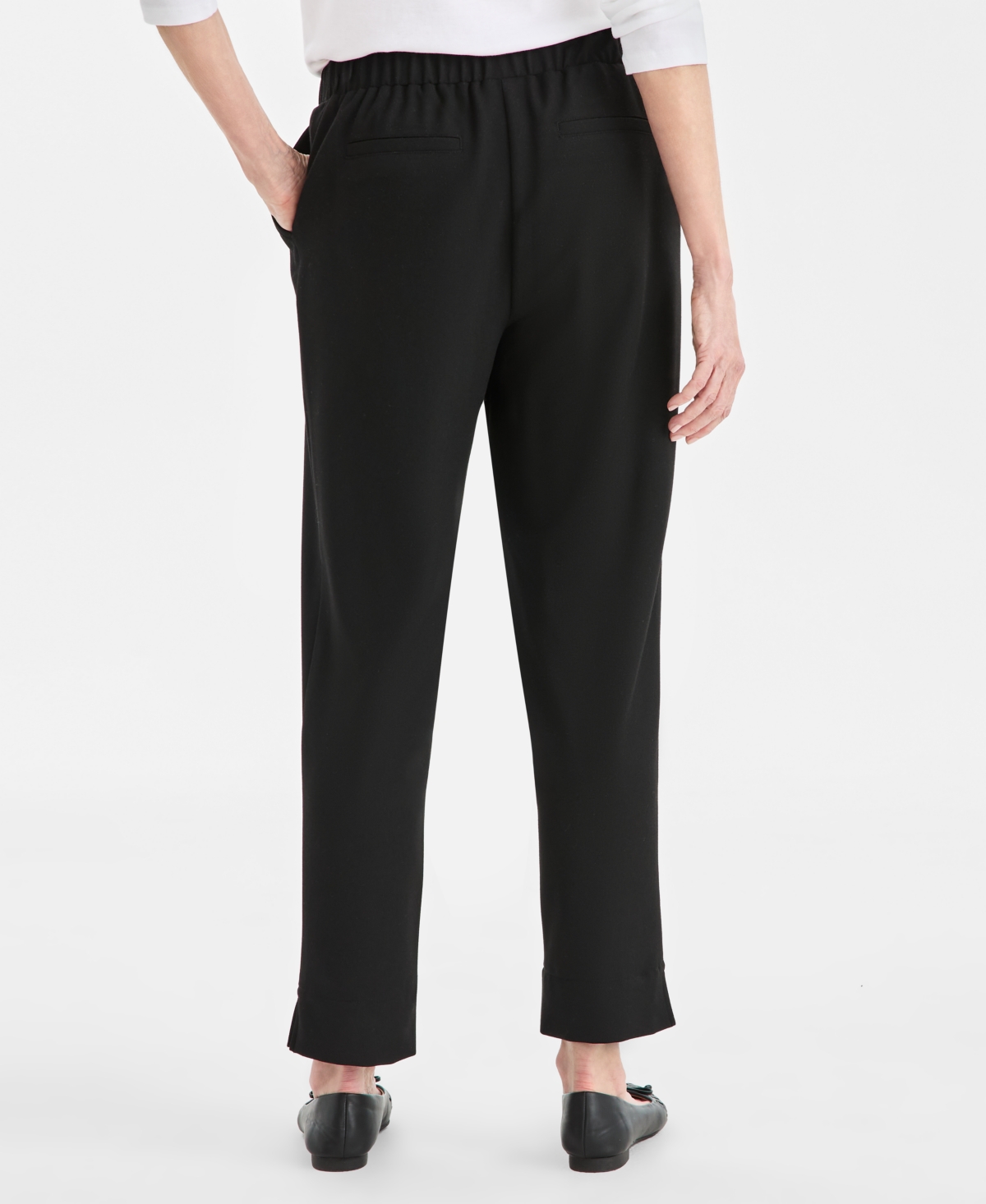 Style & Co Women's Pull-on Ankle Pants, Macy's Exclusive In Black