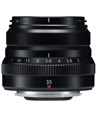 XF 35mm f/2 R WR Lens, Black, Bundle with 43mm Filter Kit, Lens Case, Cleaning Kit, Lens Cap Tether, PC Software Kit
