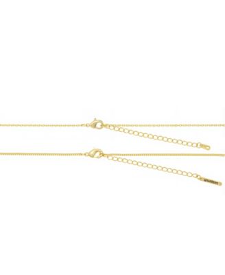 Cubic Zirconia Mom and Heart Pendant Layered Necklace Set