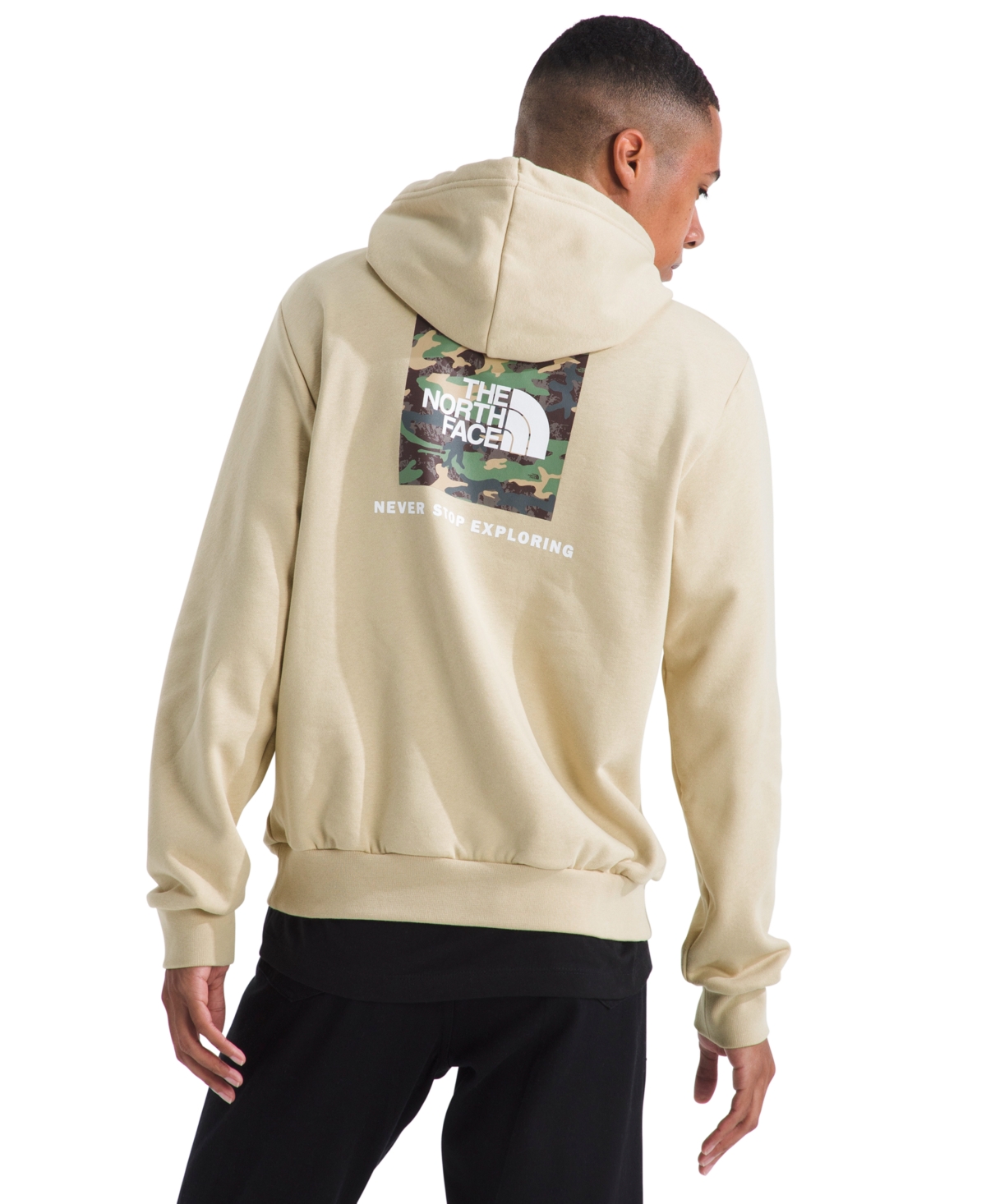 The North Face Men's Evolution Box Camo Fill Graphic Hoodie In Neutral
