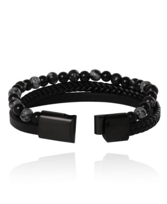 Braided & Beaded Bracelet - 8.5''