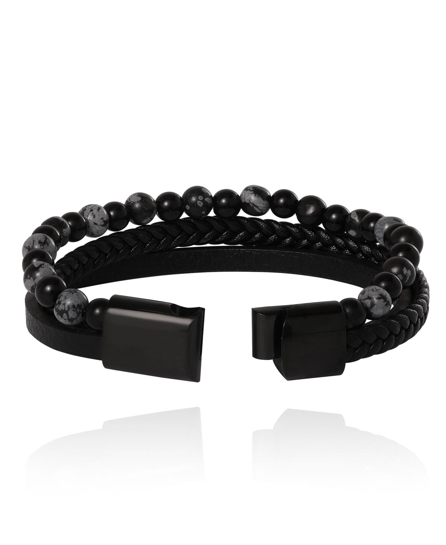 Braided and Beaded Bracelet - 8.5''