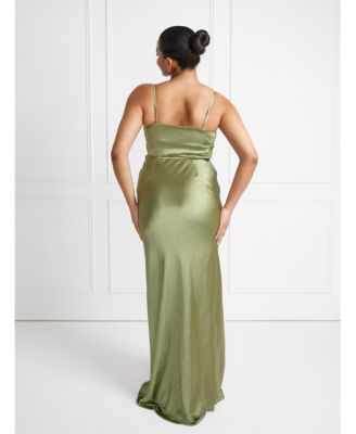 Cami Cowl Front Satin Bridesmaid Dress