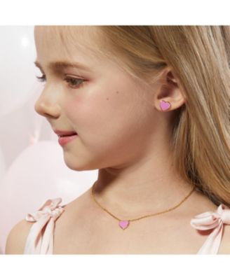 Petit Love Studs in Rose