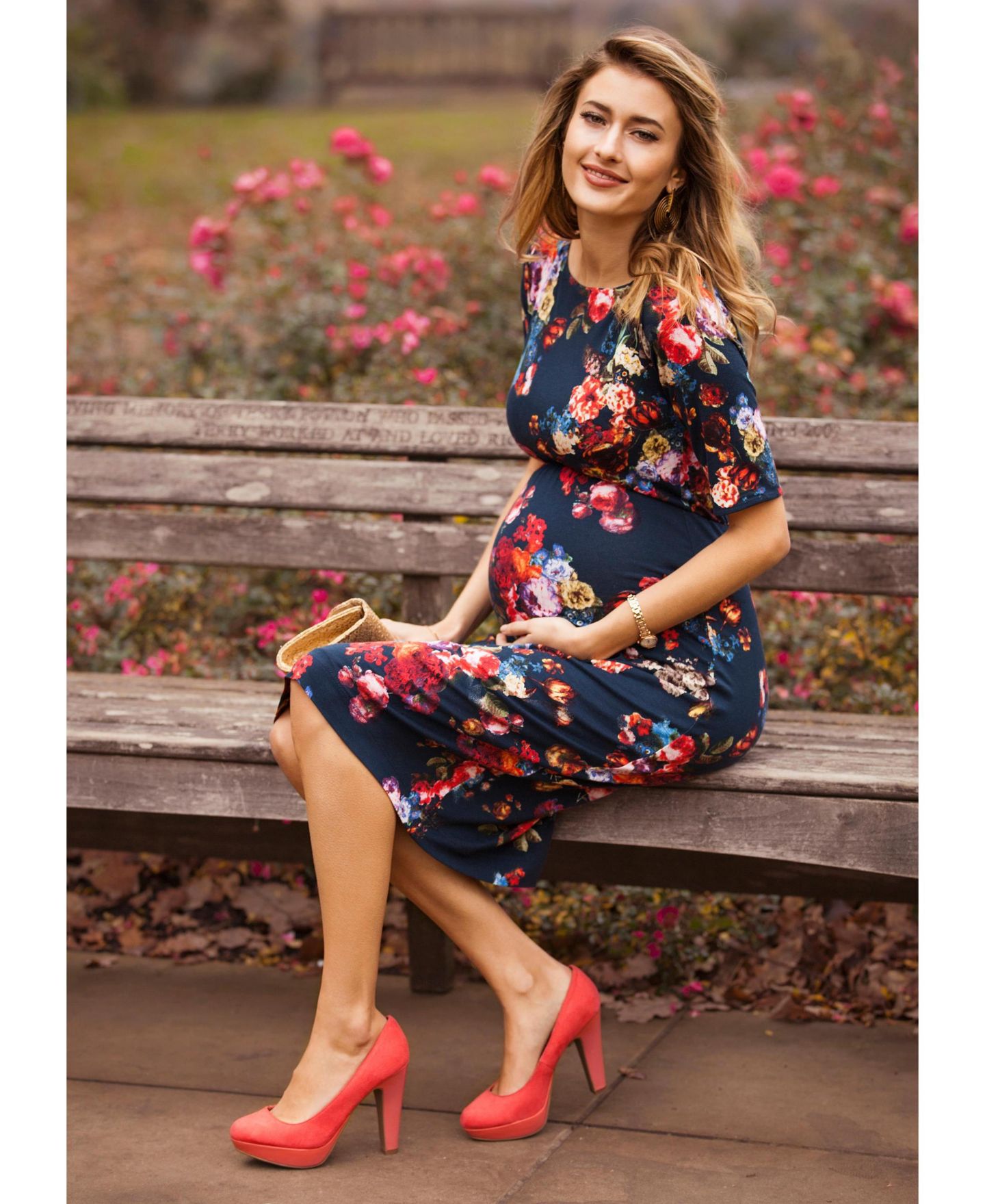 Женское платье Tiffany Rose Maternity Tiffany Rose Anna Shift, цвет: Тёмно-синий — фото 6