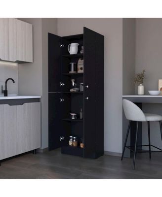 Coahoma Freestanding Modern Kitchen Pantry Cabinet