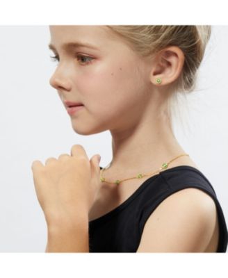 Petit Bubble Earrings in Green