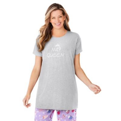 Women's Plus Size Soft PJ Tunic Tee