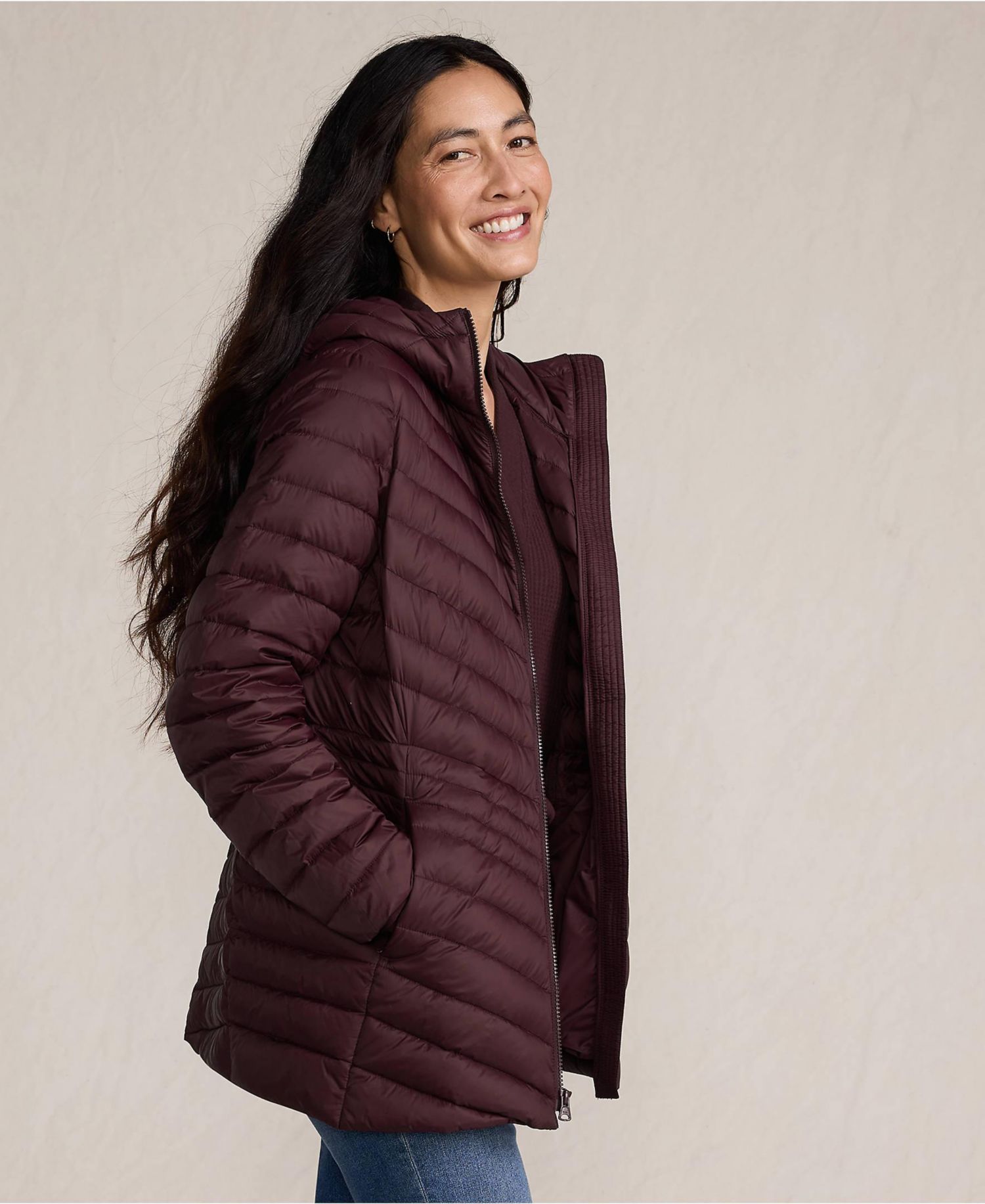 Women's Wanderweight Packable Down Long Jacket