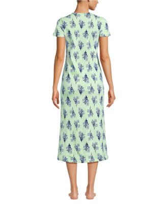 Women's Cotton Short Sleeve Midcalf Nightgown
