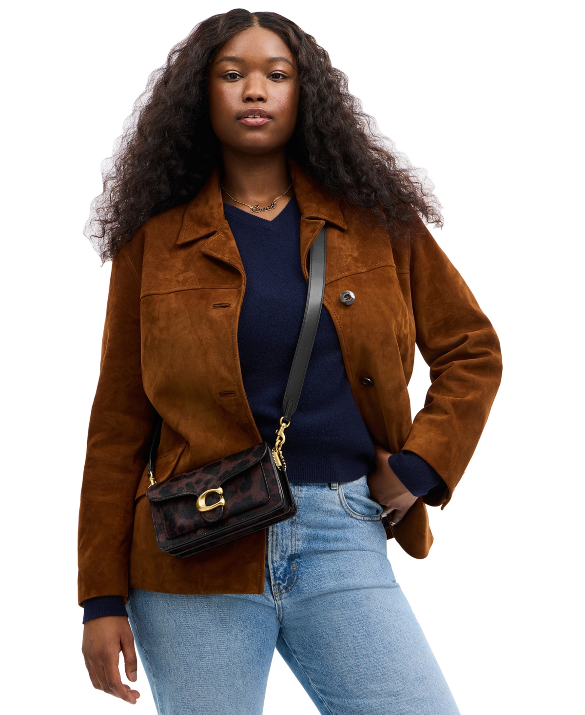 Coach Tabby Small Haircalf Leopard Print Shoulder Bag 20