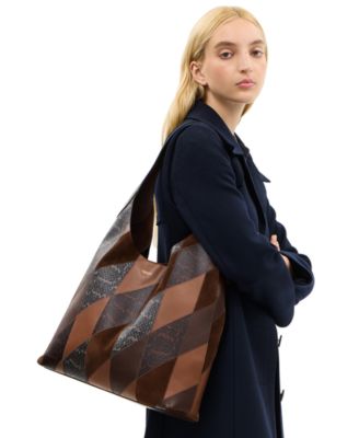 Brooklyn Extra-Large Snakeskin Patchwork Shoulder Bag 39