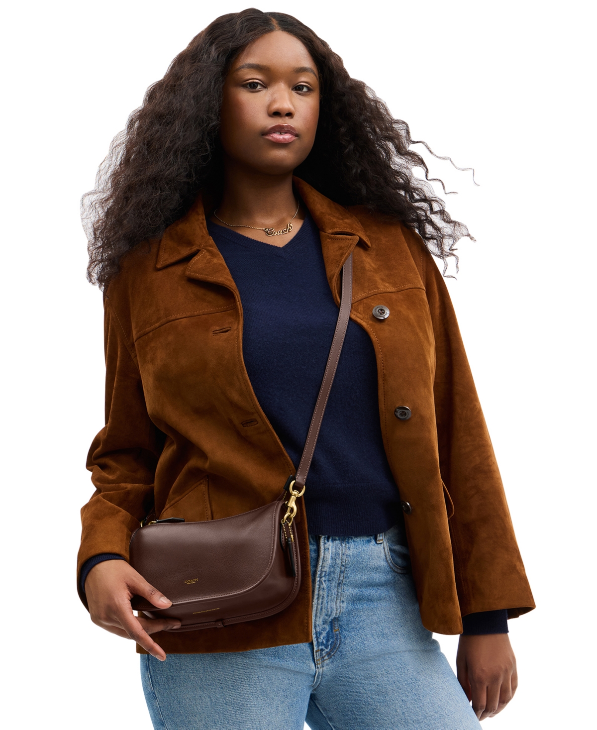 Coach Waverly Small Leather Shoulder Bag