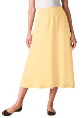 Women's Plus Size 7-Day Knit A-Line Skirt