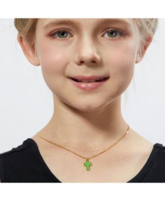 Petit Faith Necklace in Green