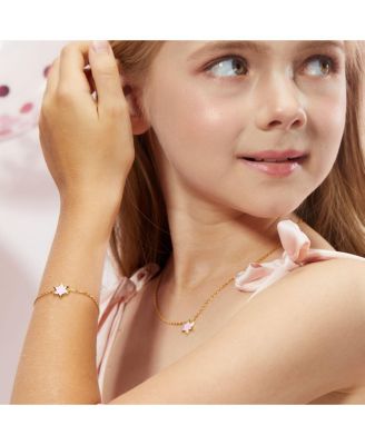 Petit Star of David Bracelet in Pink